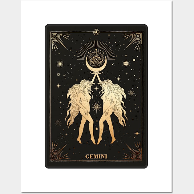 Gemini Zodiac Sign Wall Art by Noveltiko